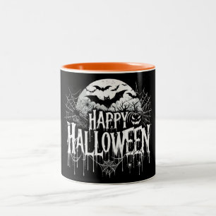 Taza Bicolor Arte de Halloween feliz