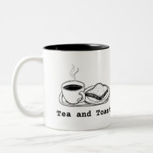 Arte de línea dibujado a mano minimalista de té y