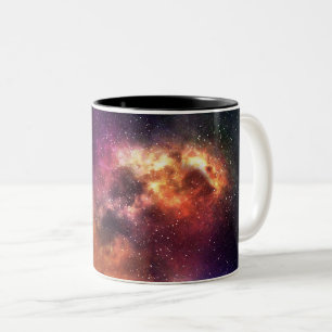 Taza Bicolor Arte de Nebulosa Cósmica, Colores de Galaxia para 