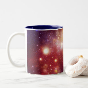 Taza Bicolor Arte de Nebulosa Cósmica, Colores de Galaxia para 