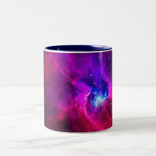 Taza Bicolor Arte de Nebulosa Cósmica, Colores de Galaxia para 