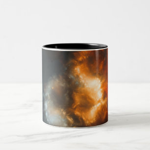 Taza Bicolor Arte de Nebulosa Cósmica, Colores de Galaxia para