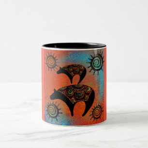 TAZA BICOLOR ARTE DE OSO SUREÑO     