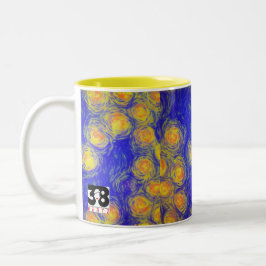 Taza Bicolor Arte de palomitas