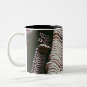 Taza Bicolor Arte de piano genial