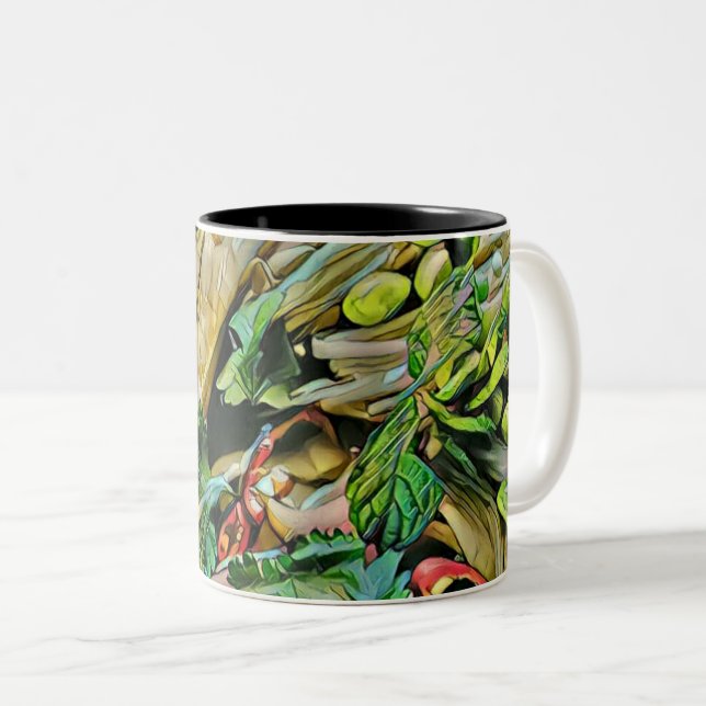 Taza Bicolor Arte de Ramen (Anverso derecho)