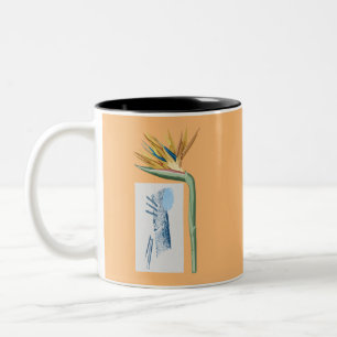 Taza Bicolor Arte de Risografía Vintage