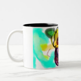 Taza Bicolor Arte de Sunflowers