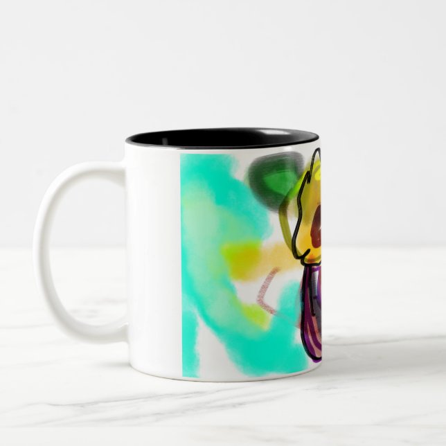 Taza Bicolor Arte de Sunflowers (Izquierda)