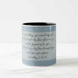 Taza Bicolor Arte de versículos de la Biblia cristiana