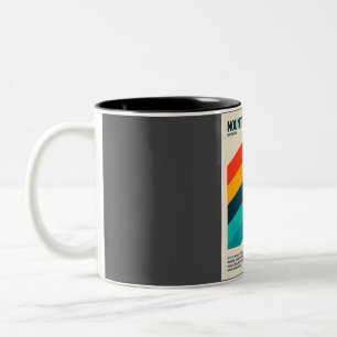 Taza Bicolor Arte de viajes en Mount Rainier