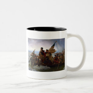 Taza Bicolor Arte de Washington cruzando el Delaware
