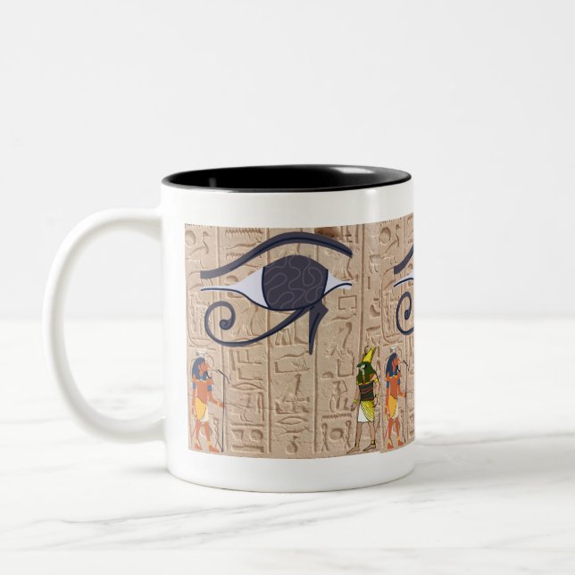 Taza Bicolor arte del antiguo Egipto (Izquierda)