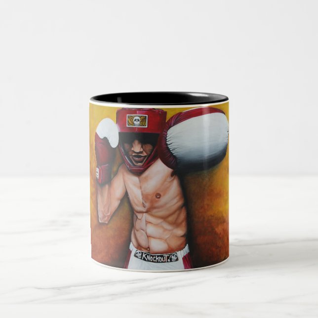 Taza Bicolor Arte del boxeo (Centro)