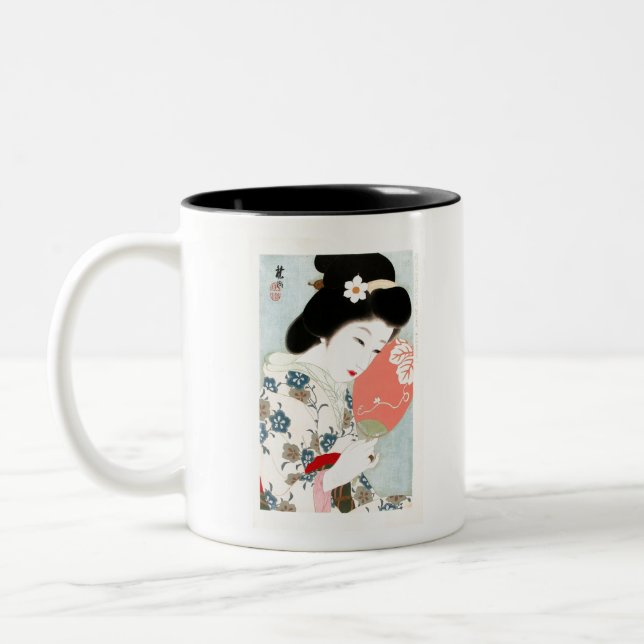 Taza Bicolor Arte Geisha Classic japonés (Izquierda)