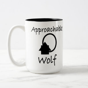 Taza Bicolor Arte "Lobo Aproximable" por J.H.Thornton