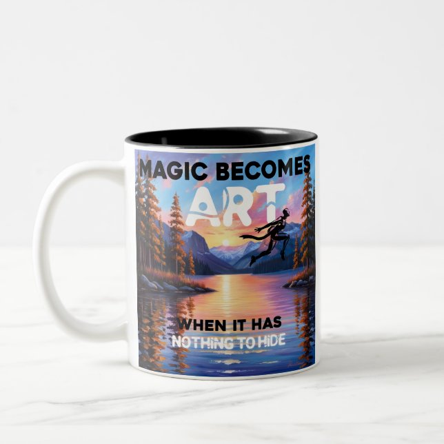 Taza Bicolor Arte mágico de música (Izquierda)