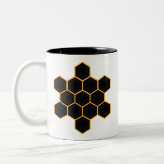 Taza Bicolor Arte minimalista de Honeycomb