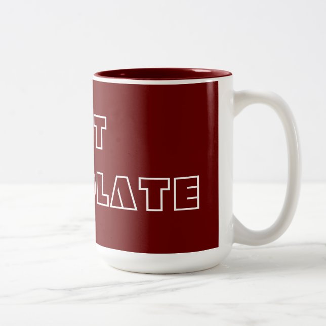 TAZA BICOLOR ARTE MODERNO MODERNO CHOCOLATE (Derecha)