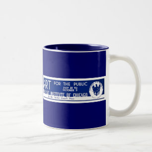 Taza Bicolor Arte para el público - poster de WPA -