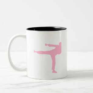Taza Bicolor Artes marciales rosas claros