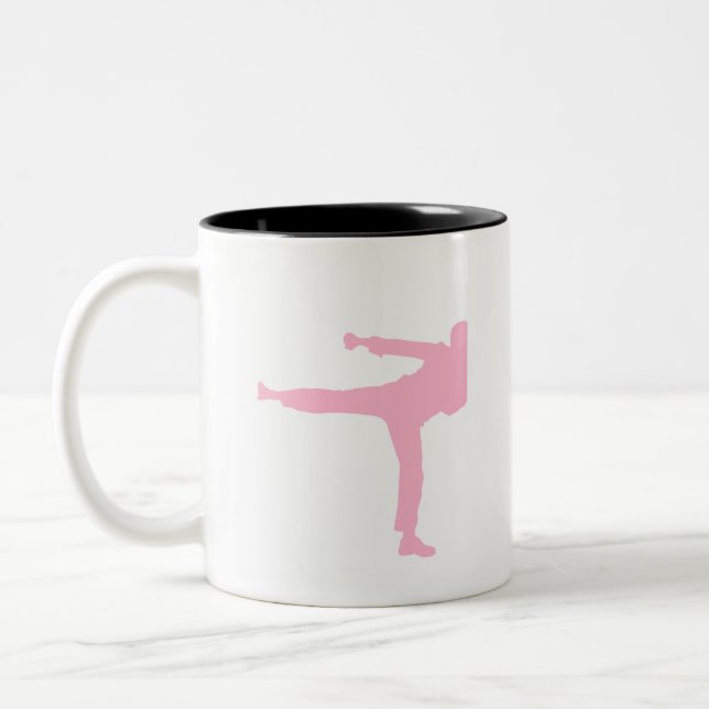 Taza Bicolor Artes marciales rosas claros (Izquierda)