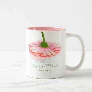 Taza Bicolor Asalte para mostrar su ayuda a su cáncer de pecho