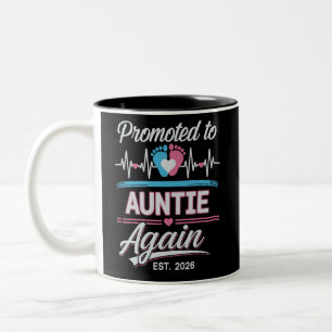 Taza Bicolor Ascendida a Tía de Nuevo Est 2026 Revelación de Em