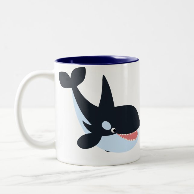 Taza Bicolor Asesina de ballenas de Personalizado feliz (Izquierda)