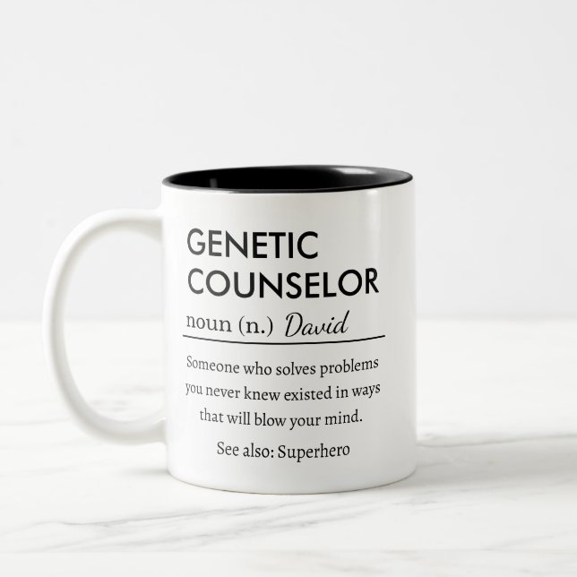 Taza Bicolor Asesor Genético Personalizado (Izquierda)