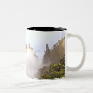 Taza Bicolor Asia, China, Huanshan. La Montaña Amarilla en