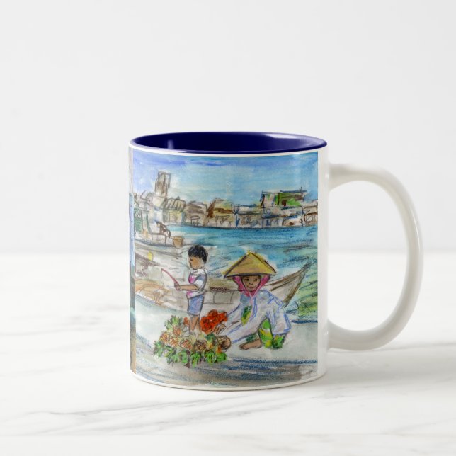 Taza Bicolor Asia Water Market Mug (Derecha)