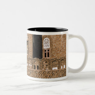Taza Bicolor Asia, Yemen, Saná. Detalle de arquitectura yemení.