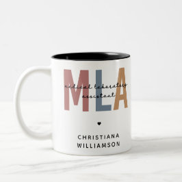 Taza Bicolor Asistente de Laboratorio Médico de MLA Personaliza