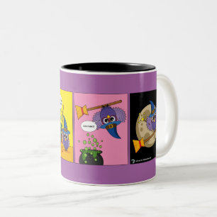 Taza Bicolor Asistente para aprendices - Cómic de limpieza