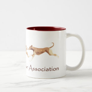 Taza Bicolor Asociación de Azawakh del americano