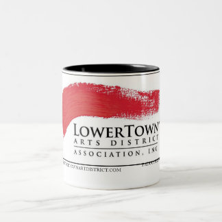 Taza Bicolor Asociación del distrito de los artes de la