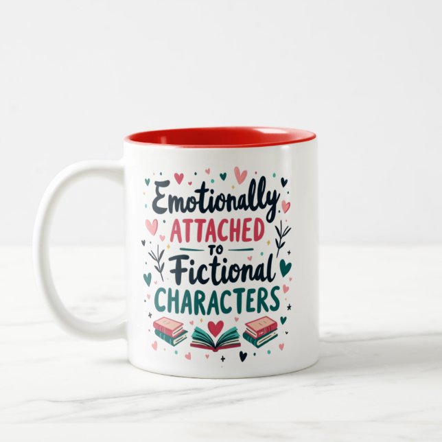 Taza Bicolor Asociado emocionalmente a los caracteres ficticios (Izquierda)