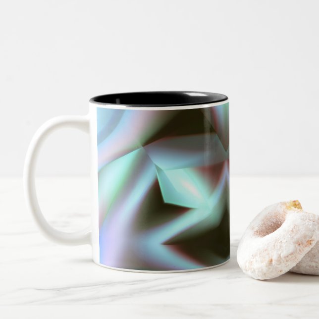 Taza Bicolor Aspecto metalizado divertido (Con donut)
