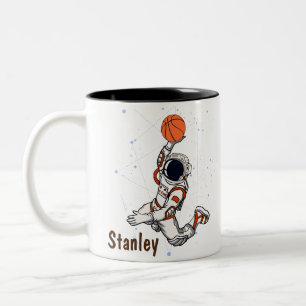 Taza Bicolor Astronauta Cute Espacio Ultraterrestre Galaxia Bal