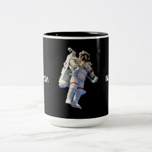 Taza Bicolor Astronauta en negro espacial