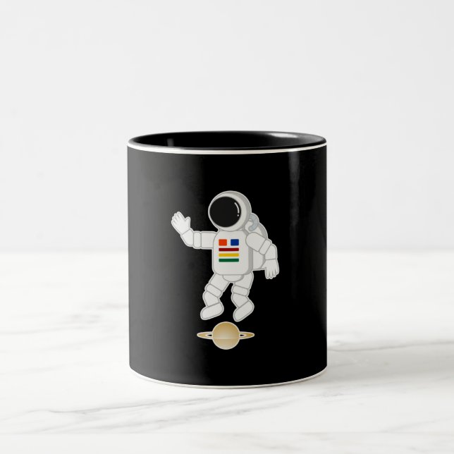 Taza Bicolor Astronauta Saturno (Centro)