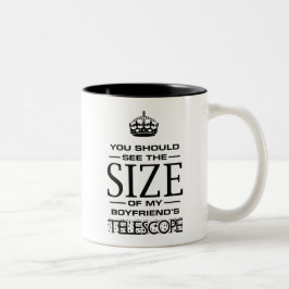 Taza Bicolor Astronomer's girlfriend's mug