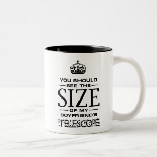 Taza Bicolor Astronomer's girlfriend's mug