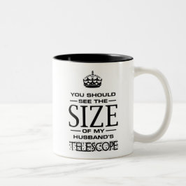 Taza Bicolor Astronomer's Wife's mug