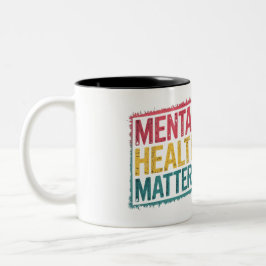 Taza Bicolor Asuntos de salud mental