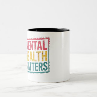 Taza Bicolor Asuntos de salud mental