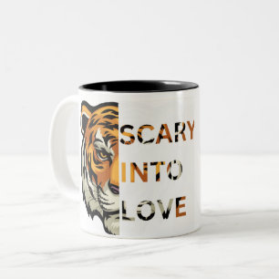 Taza Bicolor asustado por el amor