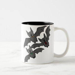 Taza Bicolor Ataque de murciélagos