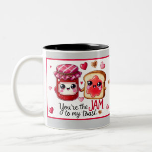 Taza Bicolor Atasco de Kawaii y tostada